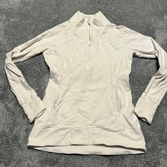 Athleta Jackets & Blazers - Athleta Jacket Womens Medium Whittier Peak Half Zip Pullover White 510366